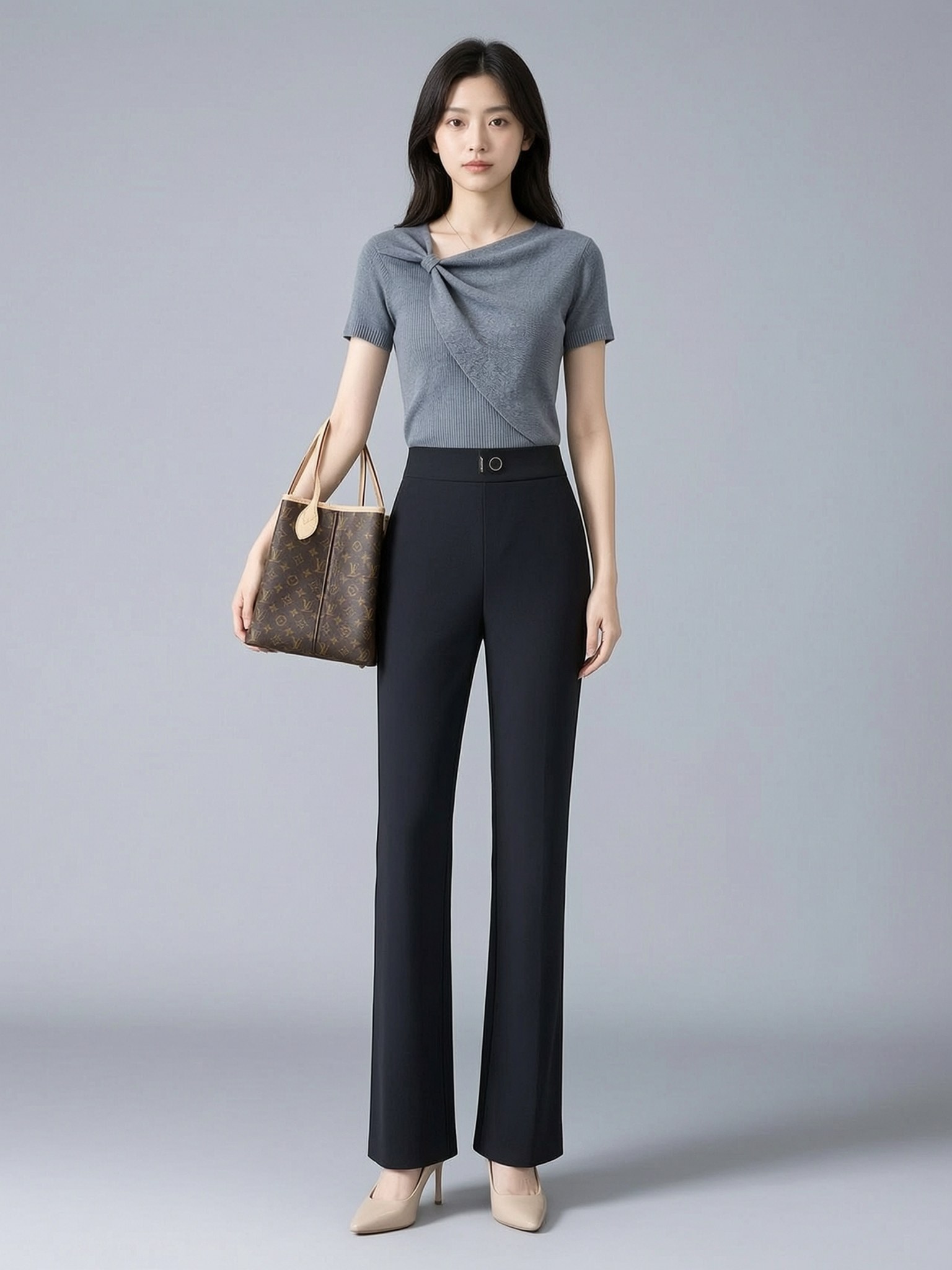 Look 01 真人试衣效果